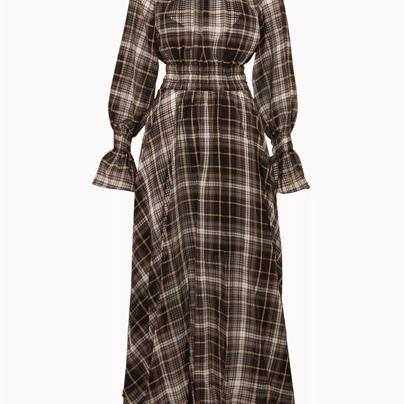 BEAUFILLE Green Plaid Sol Dress - Picture 5 of 7